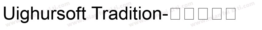 Uighursoft Tradition字体转换